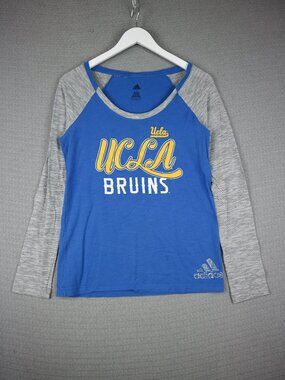 Adidas UCLA Bruins Rhine Stone Logo Longsleeve Womens Large California L